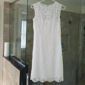 New York & company white lace dress